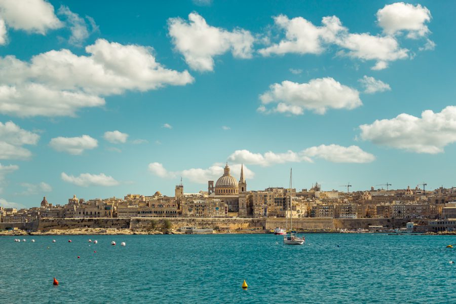 Valletta under the clouds