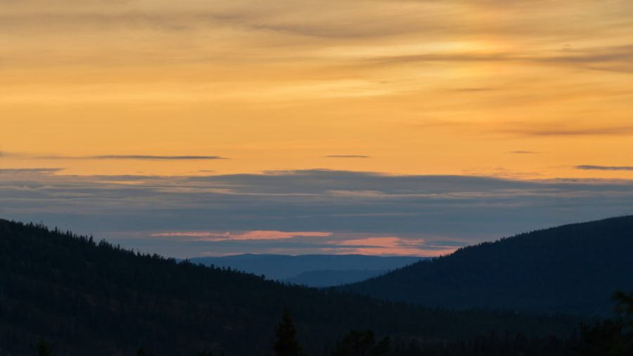 Sunset in Sälen